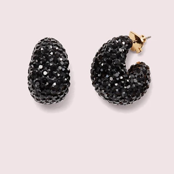 Adore-Ables Clay Pavé Mini Hoops - Picture 2 of 2